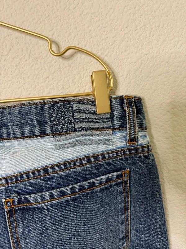 Revice Denim A-List Piece of Me Patchwork Jeans Flare‎ Womens Size 29 - Image 9