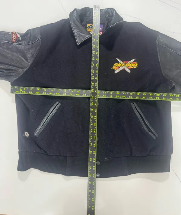 Vintage Ski-Doo Leather & Wool Varsity Jacket (Made in Canada) – Snow Gear - Image 8