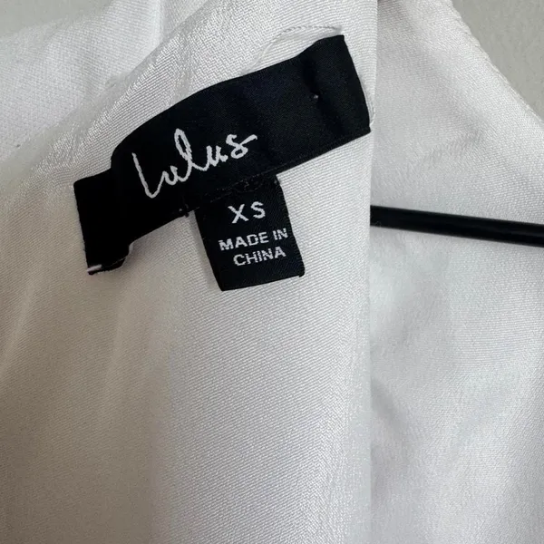 Lulus Dinah White One Shoulder Ruffle Cocktail Mini Dress Sz XS FLAWED - Image 4