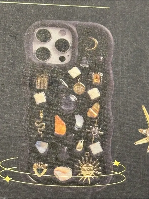 House of Harlow 1960 Black Mosaic Charm Case for iPhone 16 Pro Max NIB - Image 6