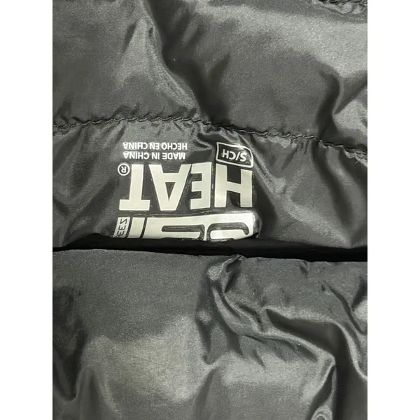 HEAT Quilted Puffer Jacket Black Hooded Full Zip Lightweight Womens S fair‎ - Image 2