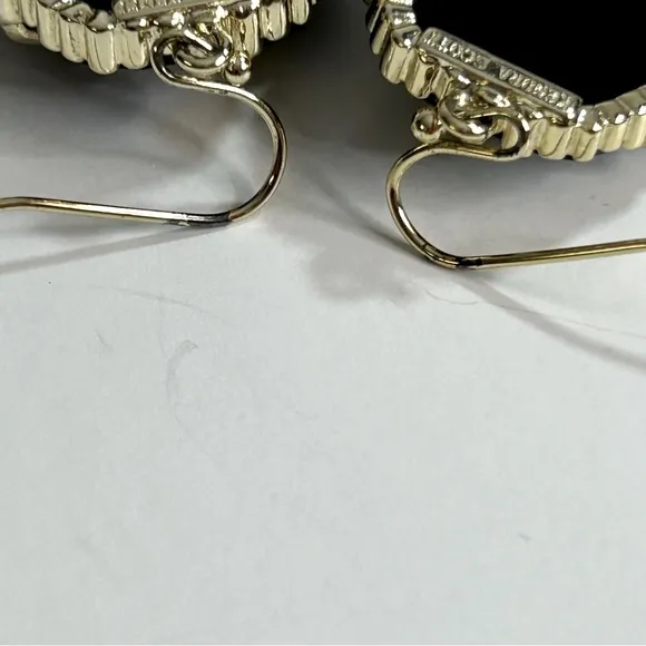 Kendra Scott Corley Black and Gold Earrings‎ - Image 9
