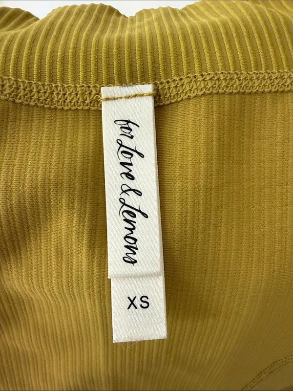 For Love & Lemons x Revolve Purple Ribbed Cutout Biker Shorts Size XS - Image 5