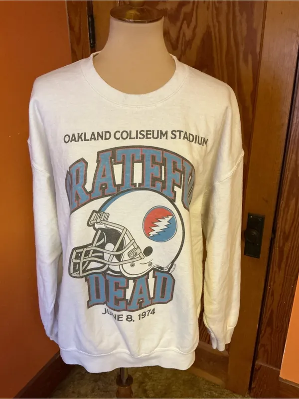 Junk Food Clothing Grateful Dead Oakland Coliseum 1974 Sweatshirt Oversized - Image 3