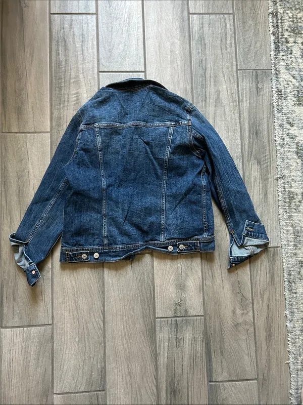 Old Navy Dark Blue Denim Jean Jacket - Image 4