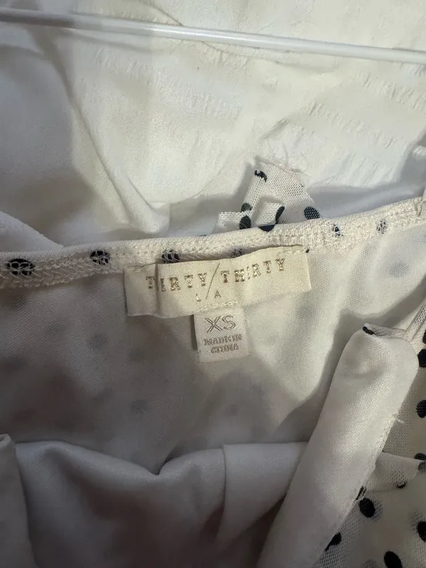 Polka dot tank White Size XS - Image 3