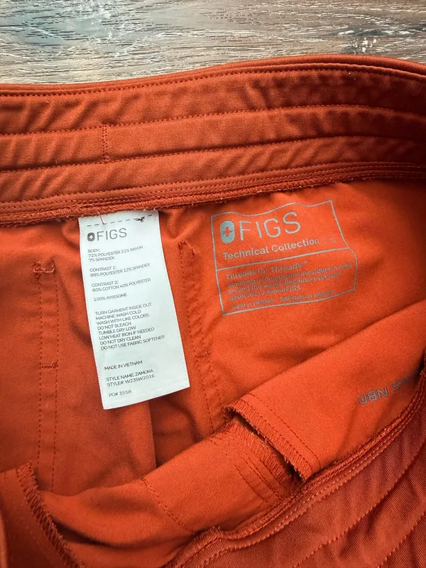 Figs Zamora Jogger Scrub Pants Orange  - Image 6