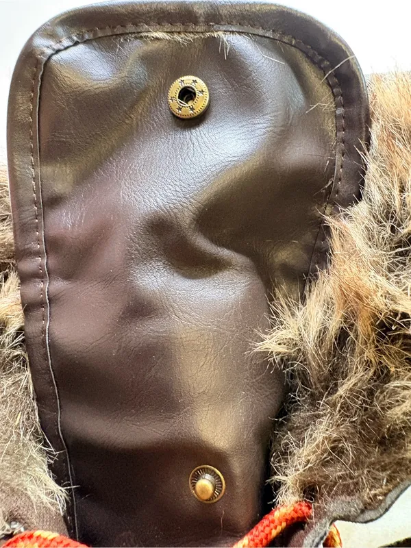 Faux Fur-Trimmed Brown Patterned Women's Winter Boots - Image 11