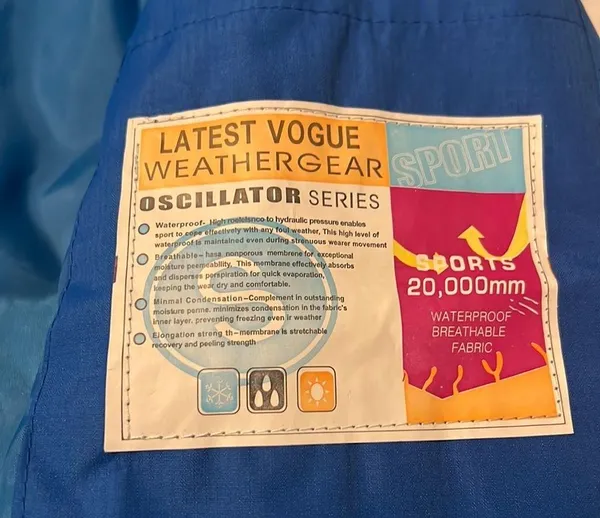 Latest Vogue weather gear oscillator series waterproof breathable jacket - Image 2
