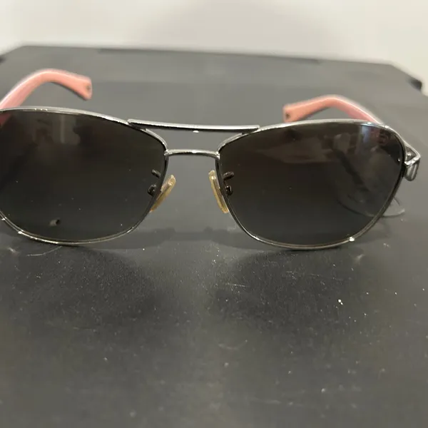 Coach Stylish Black and Silver Sunglasses - Image 3