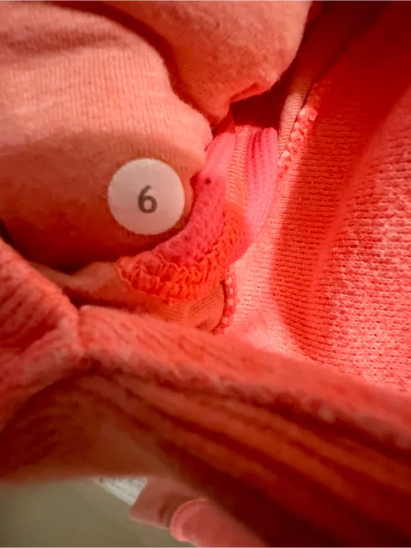 LULULEMON On The Daily Hoodie Jacket grapefruit coral pink size 6 - Image 9
