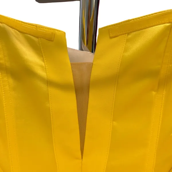 Bardot Strapless Dress Yellow Size XS NWT Cocktail Wedding Homecoming Grad Femme - Image 5