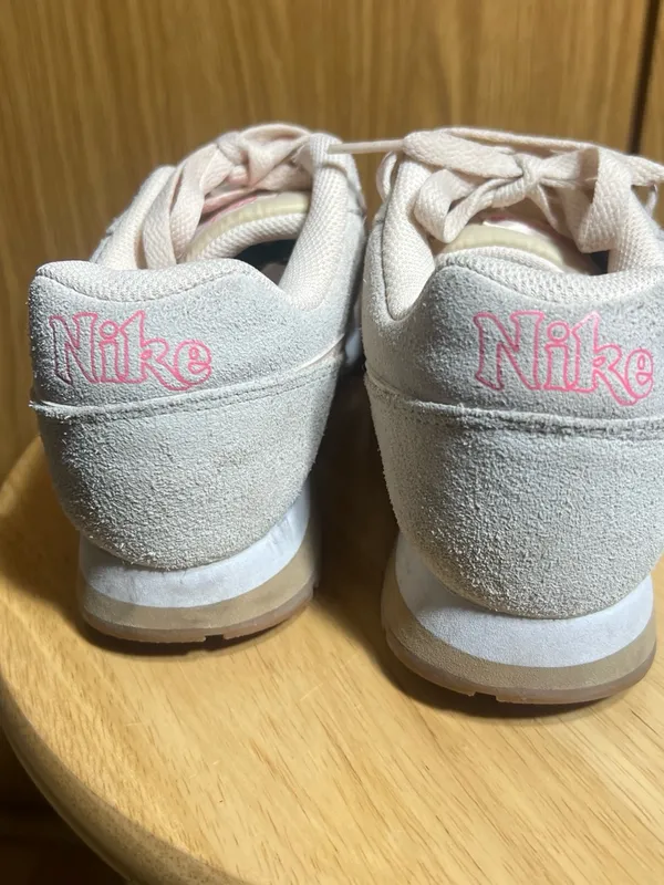 Nike Women's Suede Lace-Up Sneakers in Light Pink/Off-White - Image 3