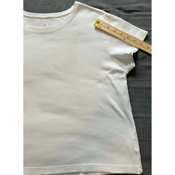 White Stag Women XL White Short Sleeve Crew Neck 100% Cotton T-Shirt - Image 5