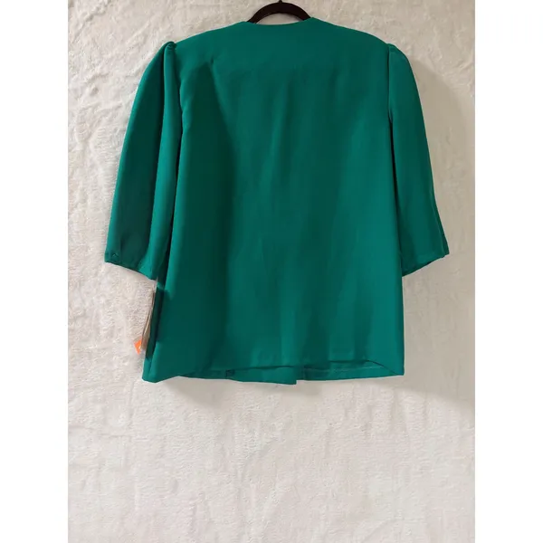 Vintage Marla R LTD Green Double Breasted Blazer NWT Size 18 Made in USA Sears‎ - Image 10