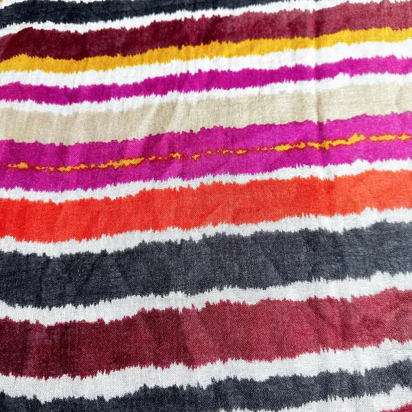 Ritual 100% Wool Multicolor Striped Oversized Scarf Wrap Shawl Boho NWT Multiple - Image 6