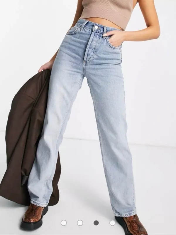 Topshop Kort Straight Jean - Image 2