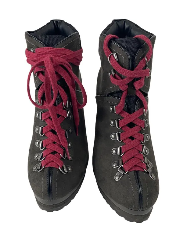 Xhilaration E NWOT Lace Up Heeled Hiking Boots - Image 3
