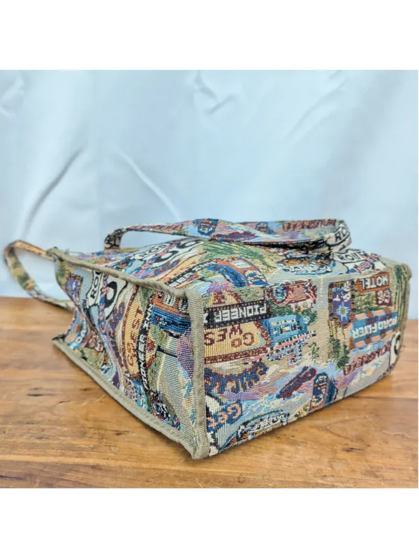 American Vintage Vintage Route 66 Tapestry Tote Bag - Image 2