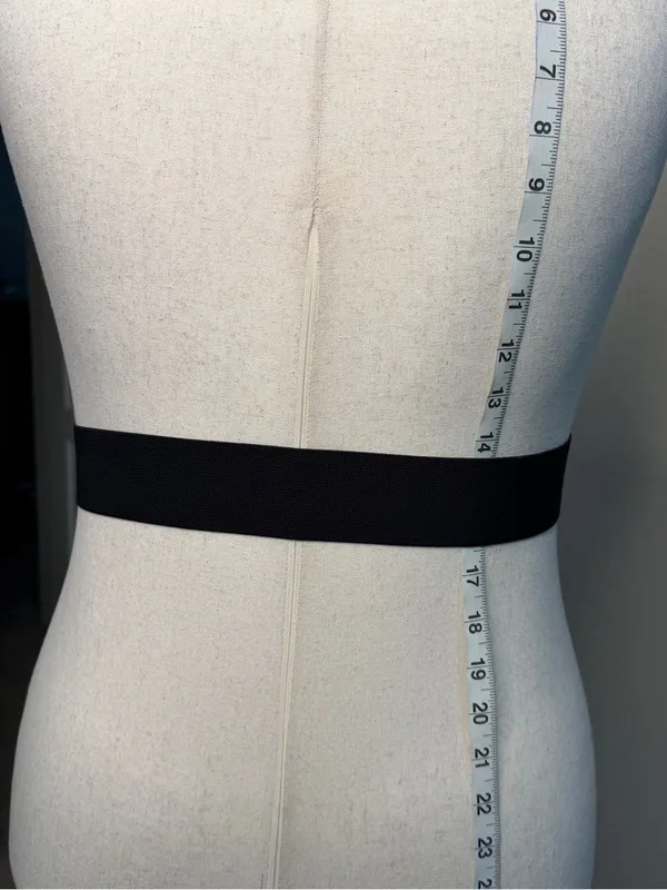 Women's Black Faux Leather Fashion Belt with Rounded Buckle - Image 4