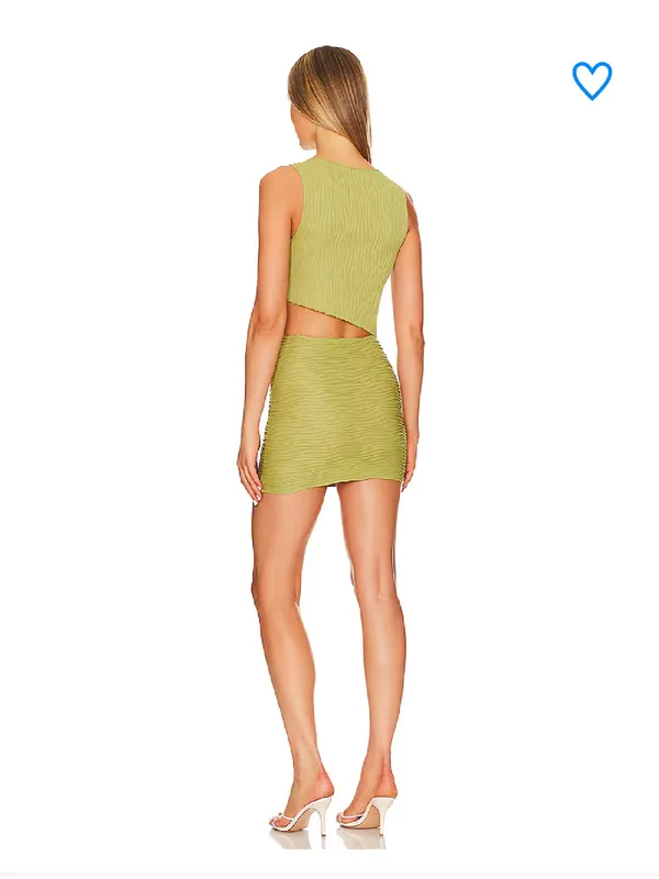Superdown- Ribbed Mini Skirt Lime Green Size S NWT! - Image 3