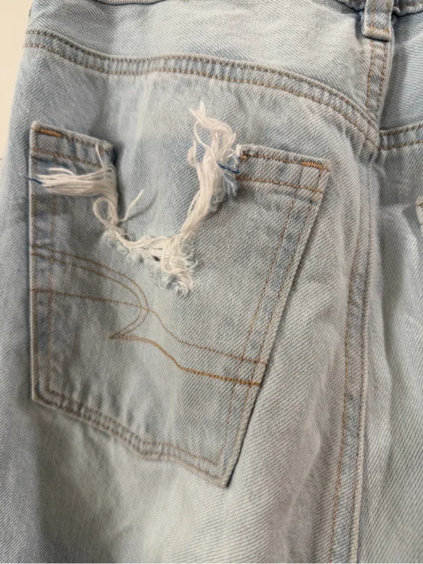 American Eagle Outfitters Light Blue Distressed Ripped Women’s Jeans Size 4 - Image 6