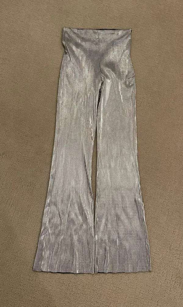ZARA Metallic Flared Pants - Image 2