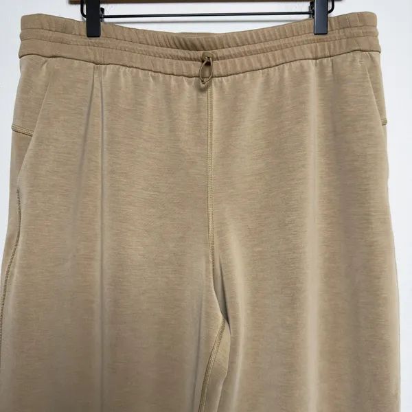 Lululemon Women Pants 14 Tan Softstreme Relaxed High Rise Drawcord Trousers - Image 2