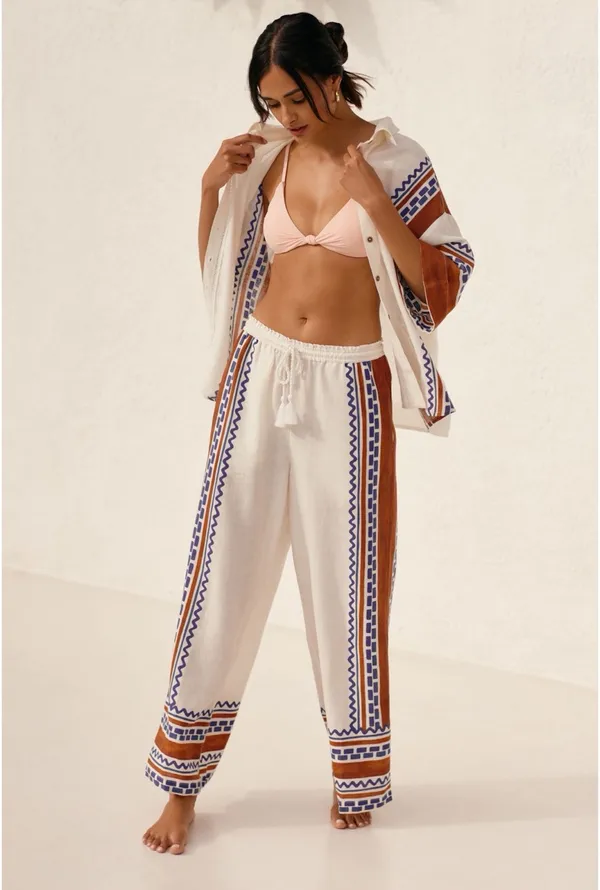 Anthropologie Matching Linen Set Small - Image 12