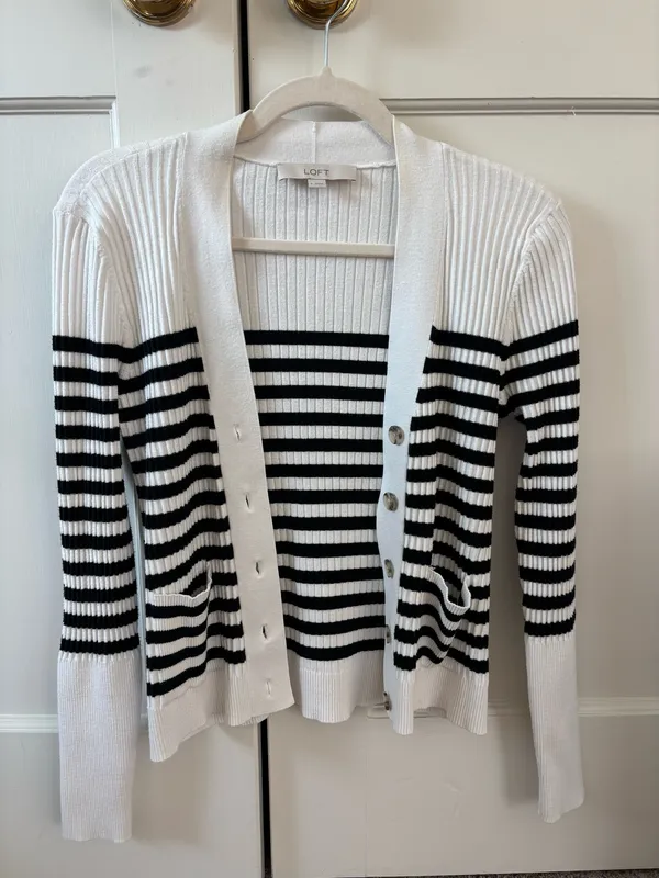 Loft Striped Cardigan - Image 5
