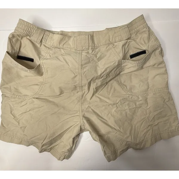 Columbia Shorts Womens Size L Khaki Trail Mid Rise Cargo Hiking Camping Walking - Image 7