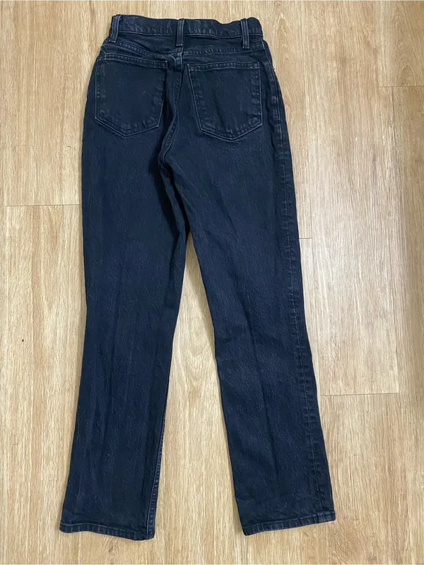Abercrombie & Fitch Women's Black Straight-Leg Jeans - Image 2