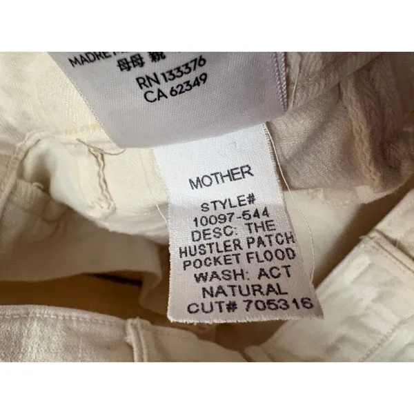 Mother Superior The Hustler Patch Pocket Flood in Act Natural jeans Size 26 - Image 6