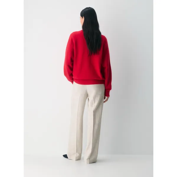 Aritzia The Effortless Pant CruiseLinen in natural ecru, size 0, regular length - Image 3