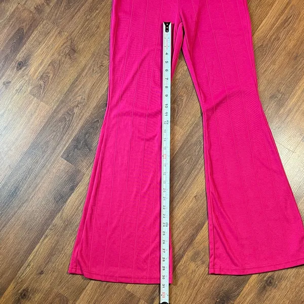 SheIn Pink Flare Women's Pants - Perfect for Barbie Costume - Image 6