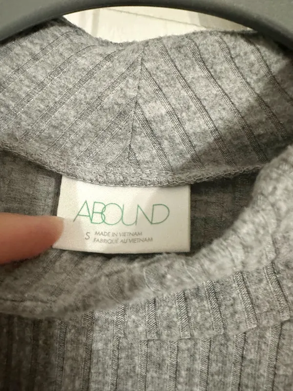 Abound Gray Mock Neck Sweater - Image 2