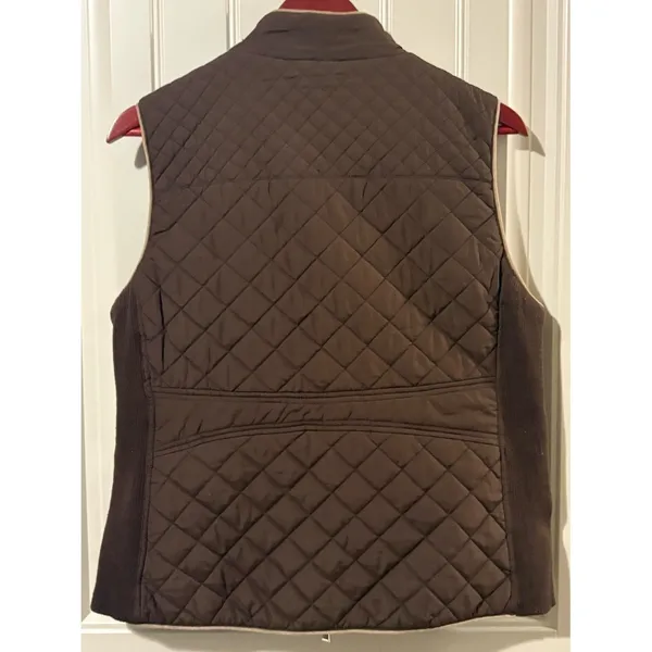 Active USA Brown Quilted Vest - Image 4
