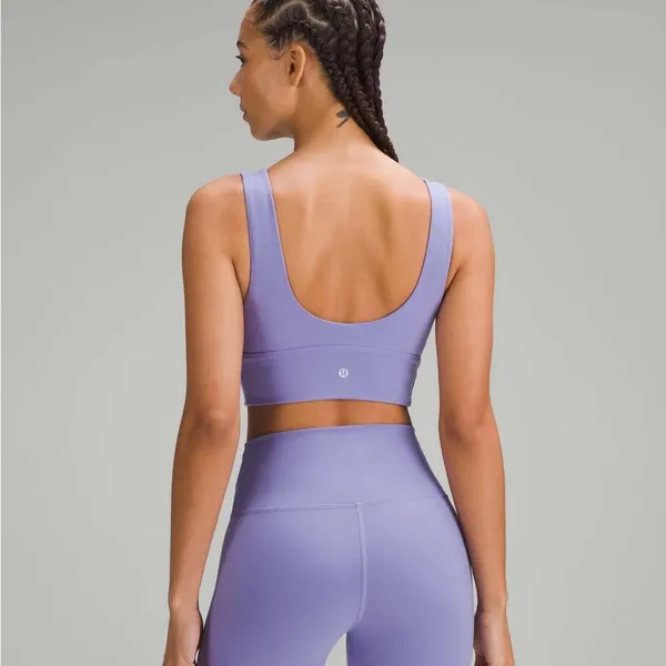 Nulux 2023 Lululemon Align V-Neck Bra *Light Support, C/D Cup Dark Lavender - Image 3