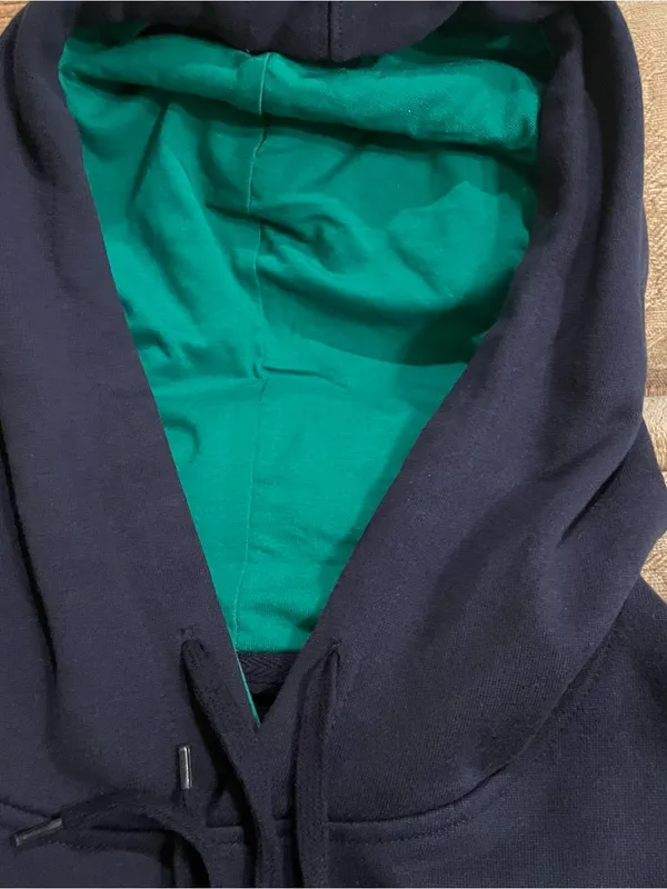Notre Dame Sweatshirt Stadium Athletics Size M Fighting Irish Hooded Blue Green - Image 10
