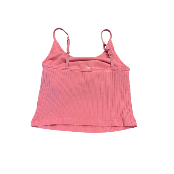 Old Navy Pink Cami Cropped Tank Size S Shelf Bra - Image 2