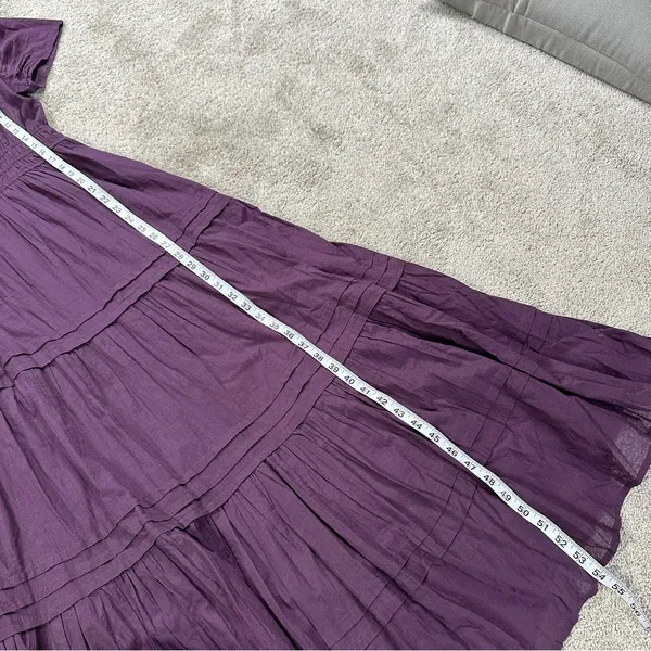 Bila77 Women’s Kelsey Maxi Dress Sleeveless Smocked Tiered V-Neck in Purple S - Image 13