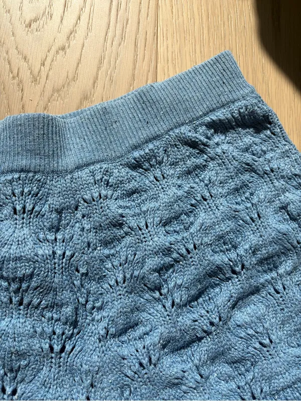 Spell blue knit bonfire organic cotton shorts - Image 7