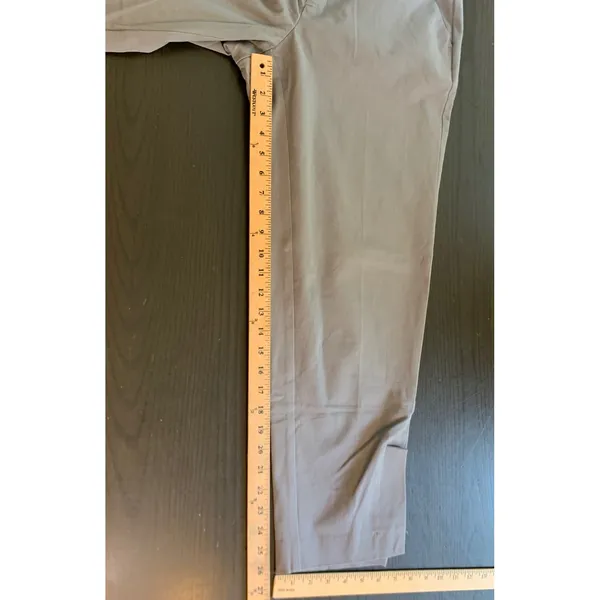 A‎ New Day Womens Gray Stretch Cotton Ankle Pants Size 10 High Rise Slim Tapered - Image 8