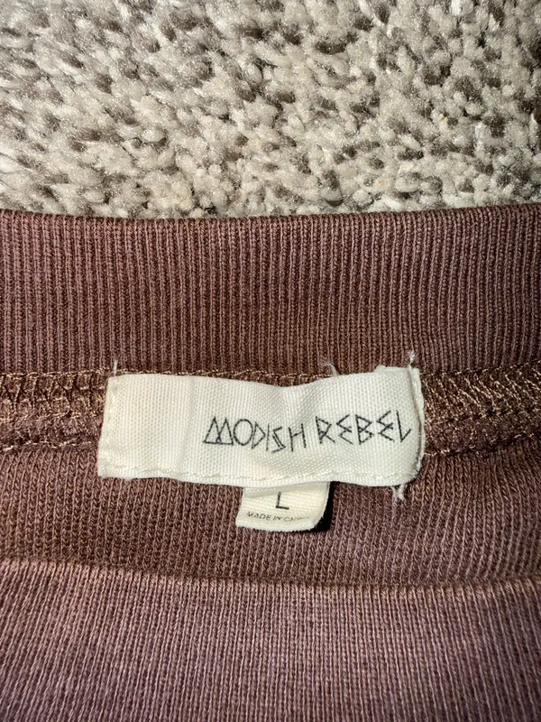 Modish Rebel Brown Horseshoe and Running Horse Graphic Crewneck Sweatshirt - Image 3