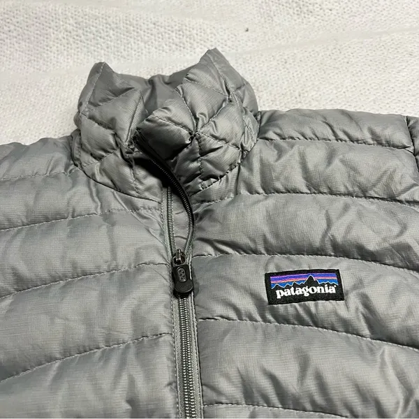 Patagonia Women’s Nano Puff Coat Grey Goose Down Puffer Jacket Size XSmall EUC - Image 2
