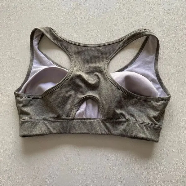 FILA Sport Running Sports Bra XL Gray Racerback Medium Support Athletic - Image 2