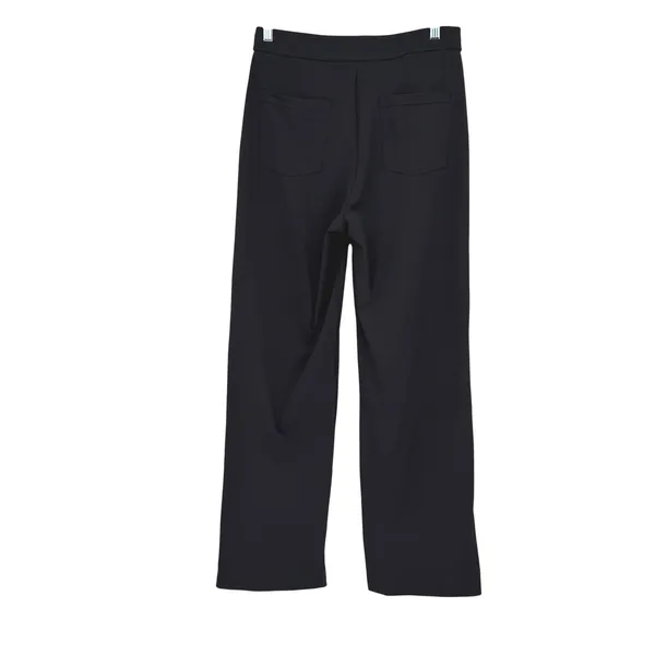 Halara High Waisted Button Front Flare Work Pants Black L Tall Stretch - Image 2