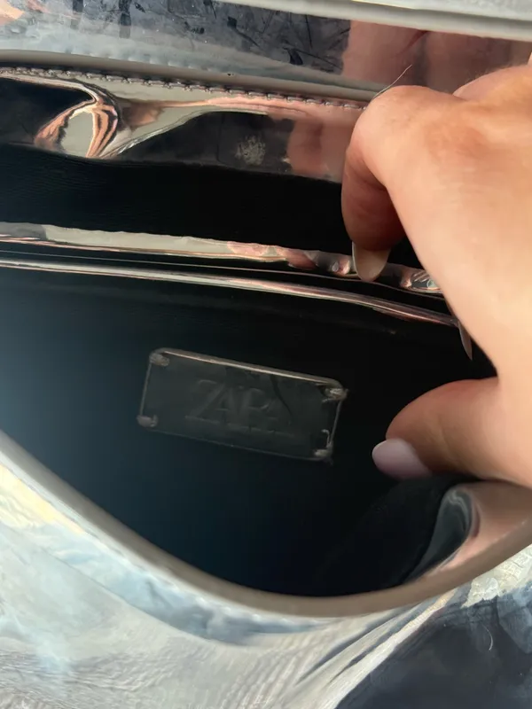 ZARA Silver Purse  - Image 7