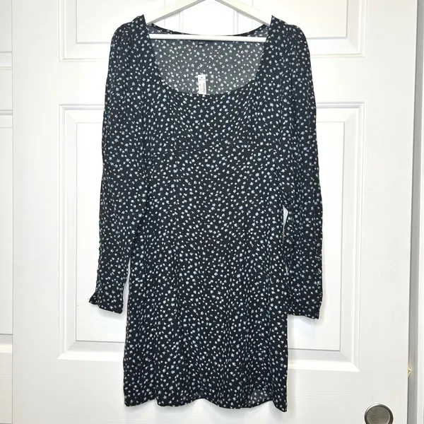 Madewell‎ NWT Mini Dress Square Neck Ditsy Floral Print Size 2 - Image 2