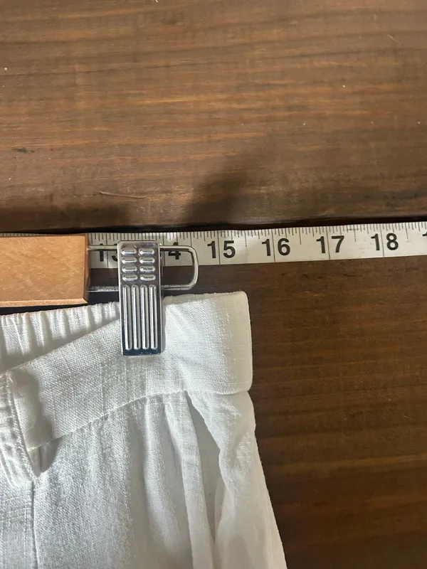 Solai The Label Linen Blend Set Sz large Off White Ivory Vacation Top Shirt Pants - Image 8